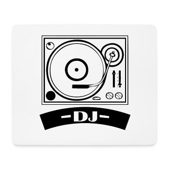 turntable dj - Mousepad (Querformat) - Weiß - Vorne
