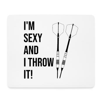 dart sexy target - Mousepad (Querformat) - Weiß - Vorne