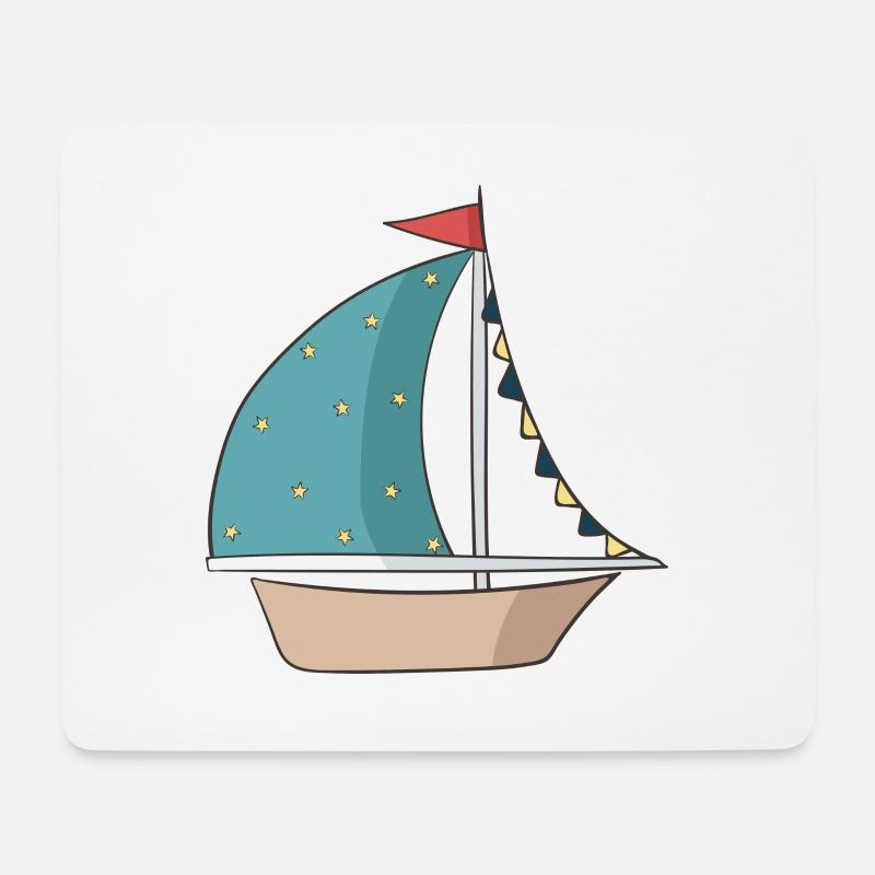 Sailboat - Mouse Pad (horizontal) - white