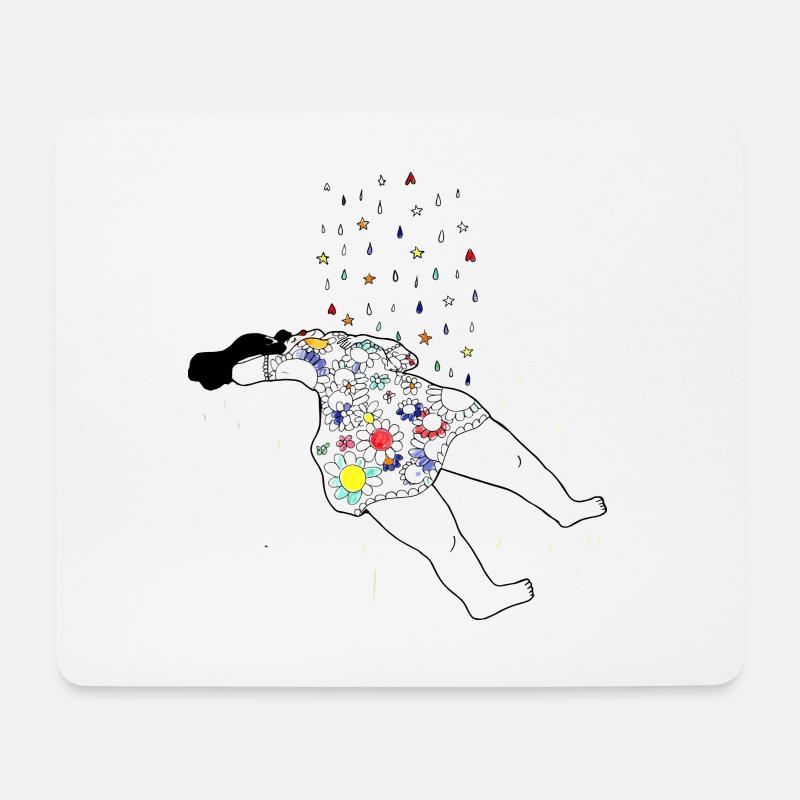 sprühen - Mousepad (Querformat) - Weiß