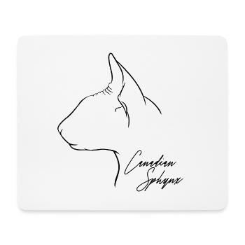 Canadian Sphynx Profile Cats Cat Wilsigns - Mouse Pad (horizontal) - white - Front