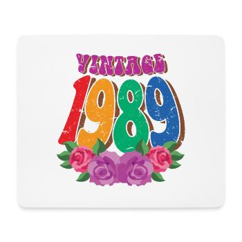 Jahrgang 1989 35. Geburtstag für Frauen 35 Jahre alt - Mousepad (Querformat) - Weiß - Vorne
