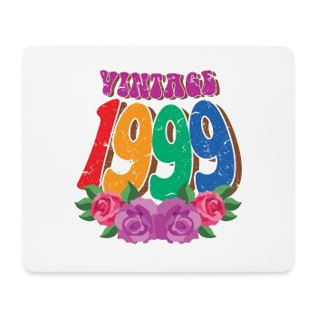 Vintage 1999 25th Birthday For Women 25 Years Old - Mouse Pad (horizontal) - white - Front