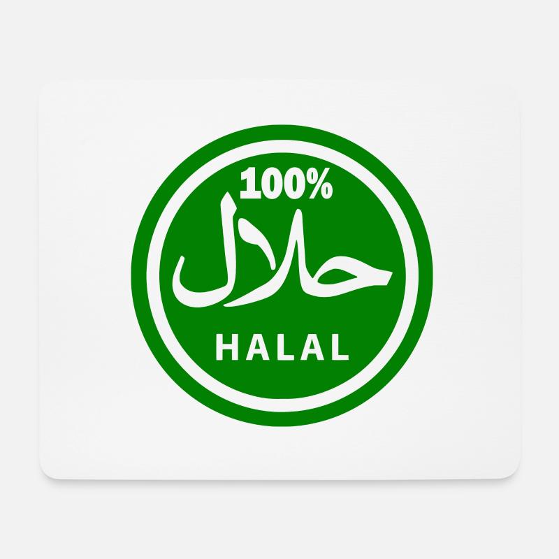 Halal - Mousepad (Querformat) - Weiß