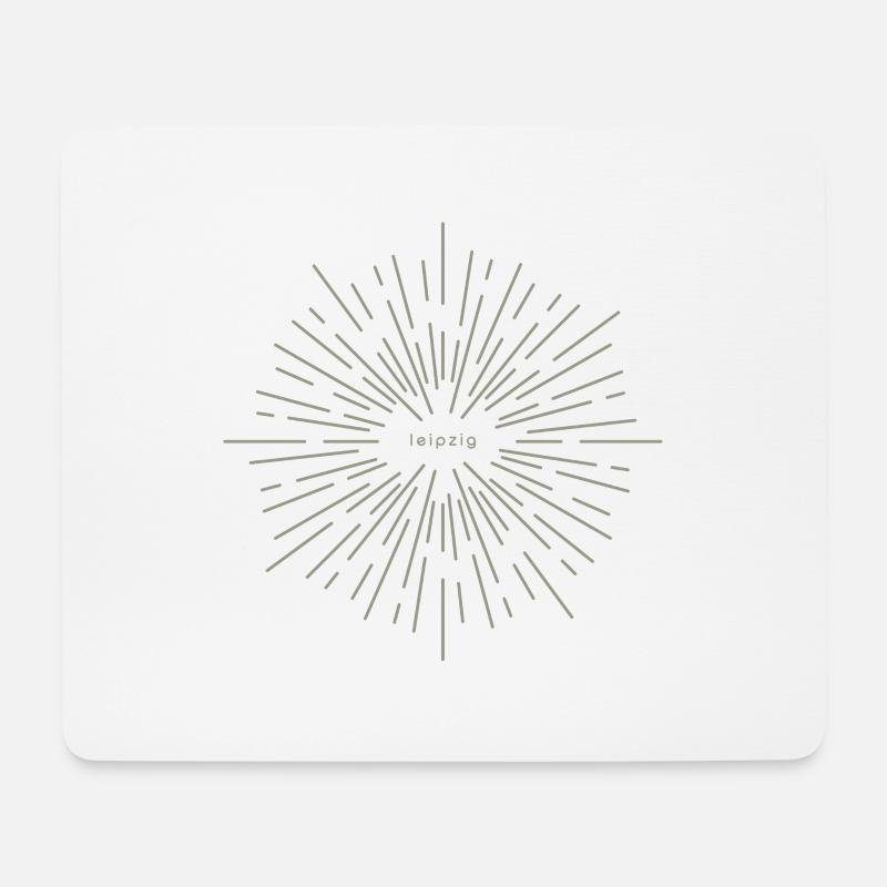 Leipzig — Sunstar - Mousepad (Querformat) - Weiß