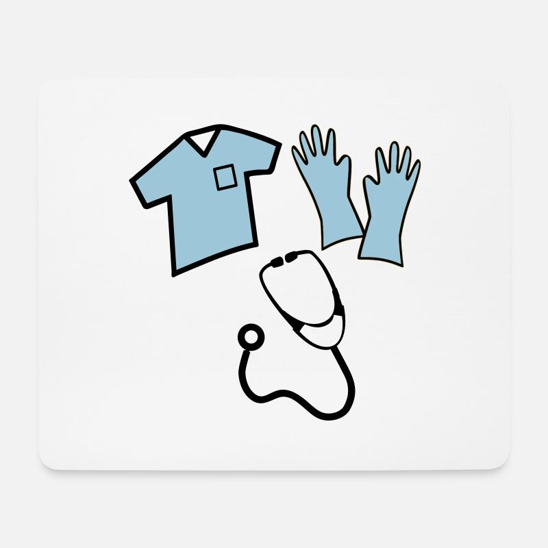 Krankenschwester - Mousepad (Querformat) - Weiß