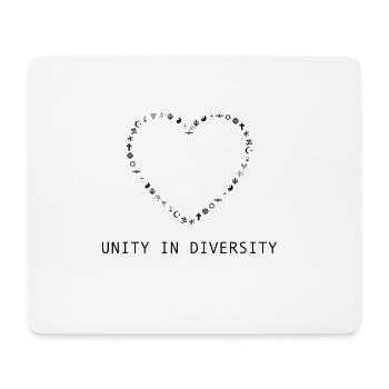 Unity in Diversity Print Religion Freedom - Mouse Pad (horizontal) - white - Front