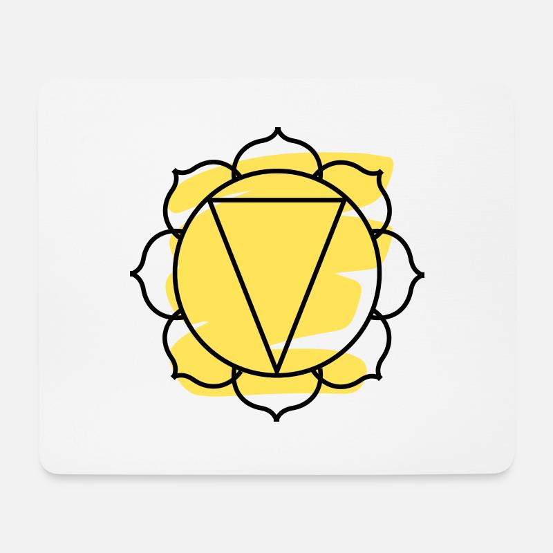 CHAKRA Manipura - Mouse Pad (horizontal) - white
