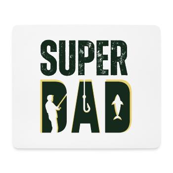 Super Dad - Design Pêche Passion - Tapis de souris (format paysage) - blanc - Devant
