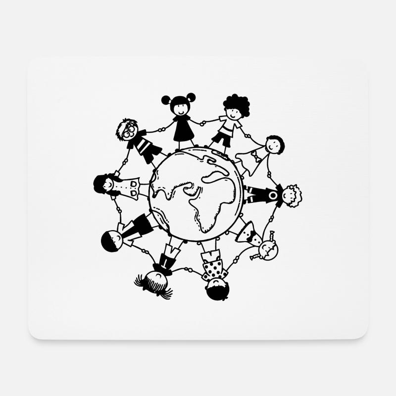Friede - Mousepad (Querformat) - Weiß