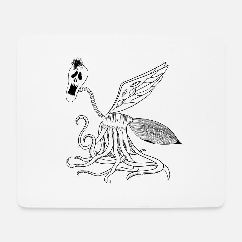 MixedMonsterW - Mouse Pad (horizontal) - white