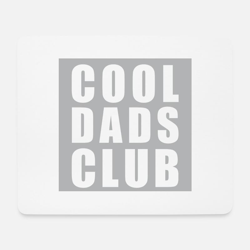 Cool Dads Club – Mitgliedschaft auf Lebenszeit - Mousepad (Querformat) - Weiß