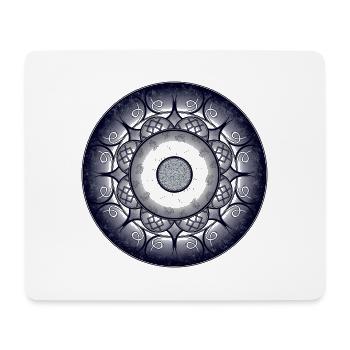 Sapphire Mandala - Mousepad (Querformat) - Weiß - Vorne