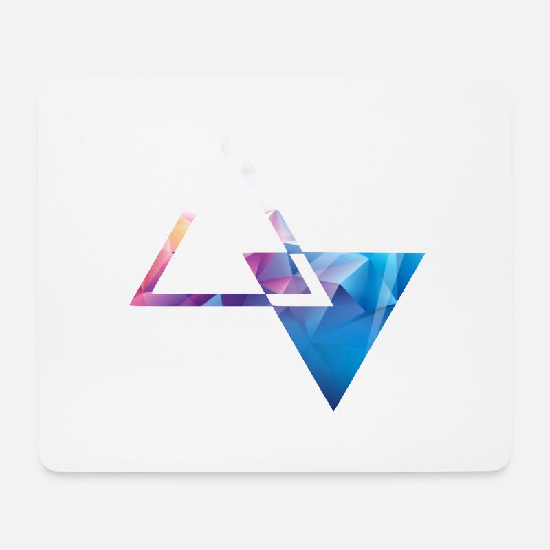 neon farbige Sanduhr - Mousepad (Querformat) - Weiß