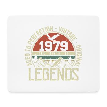 Geburtstag 1979 Jahrgang 1979 Retro - Jahrgang 1979 - Mousepad (Querformat) - Weiß - Vorne