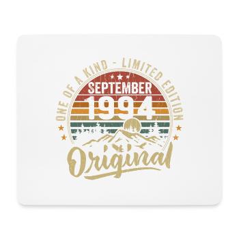 Geburtstag September 1994 - geboren im September 1994 - Mousepad (Querformat) - Weiß - Vorne
