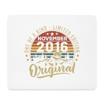 Millésime Novembre 2016 Cadeau Rétro Novembre 2016 - Tapis de souris (format paysage) - blanc - Devant