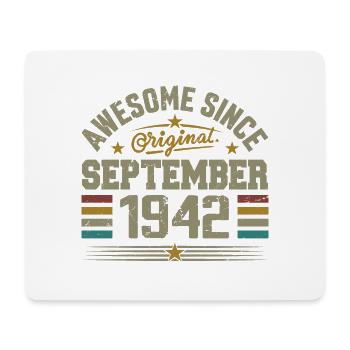 Cadeau Septembre 1942 Construit en Septembre 1942 - Tapis de souris (format paysage) - blanc - Devant