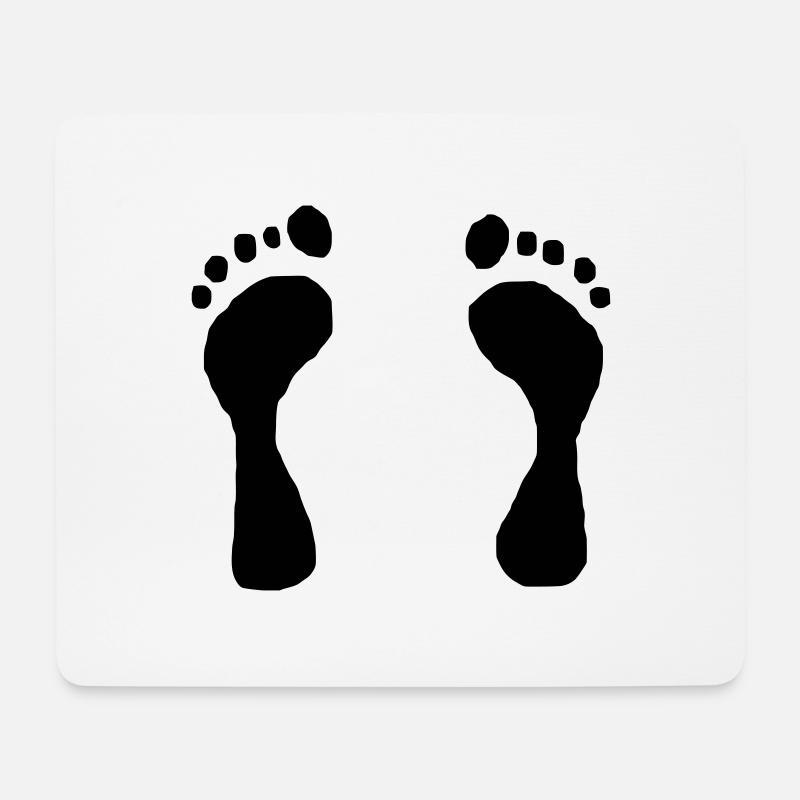 * Footprints * - Mouse Pad (horizontal) - white