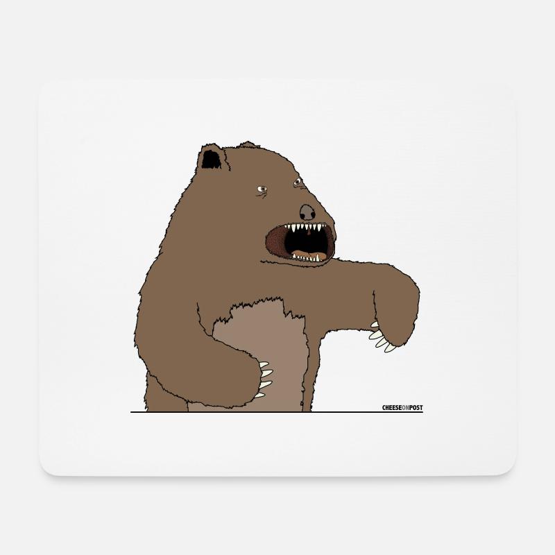 bear! - Mouse Pad (horizontal) - white