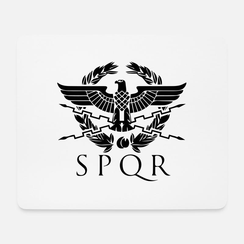 spqr hemblem - Mouse Pad (horizontal) - white