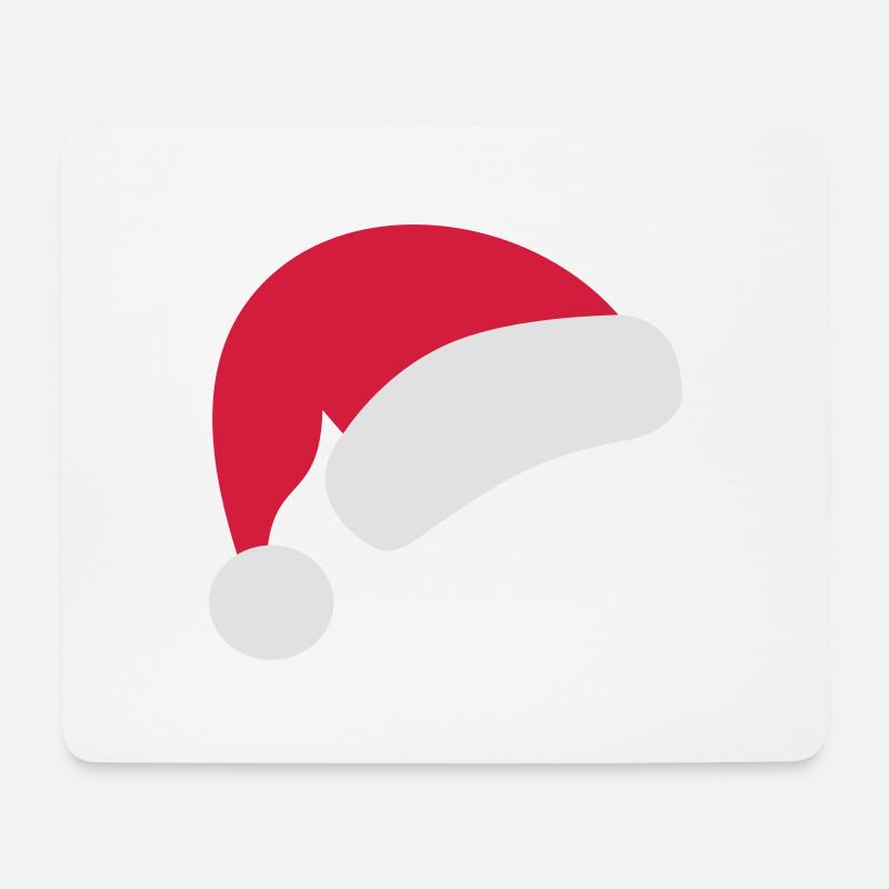 weihnachtsmütze - Mousepad (Querformat) - Weiß