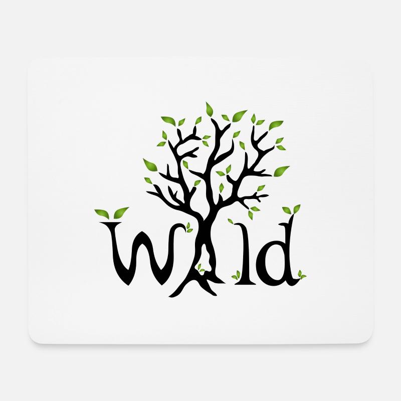 Wald Baum Natur Laub Geschenke Laub Blätter - Mousepad (Querformat) - Weiß
