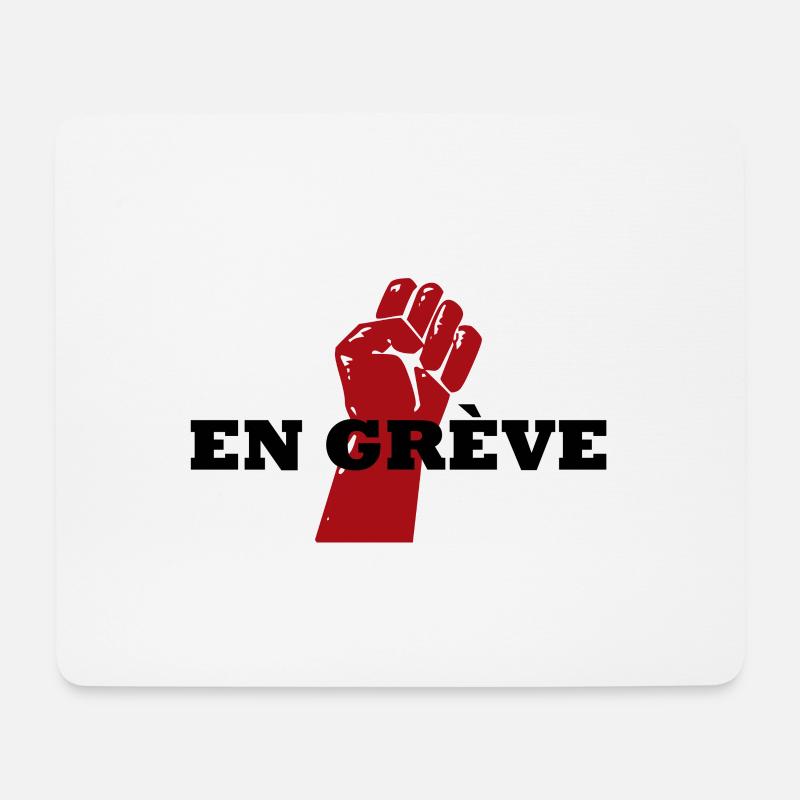 En Grève - Tapis de souris (format paysage) - blanc