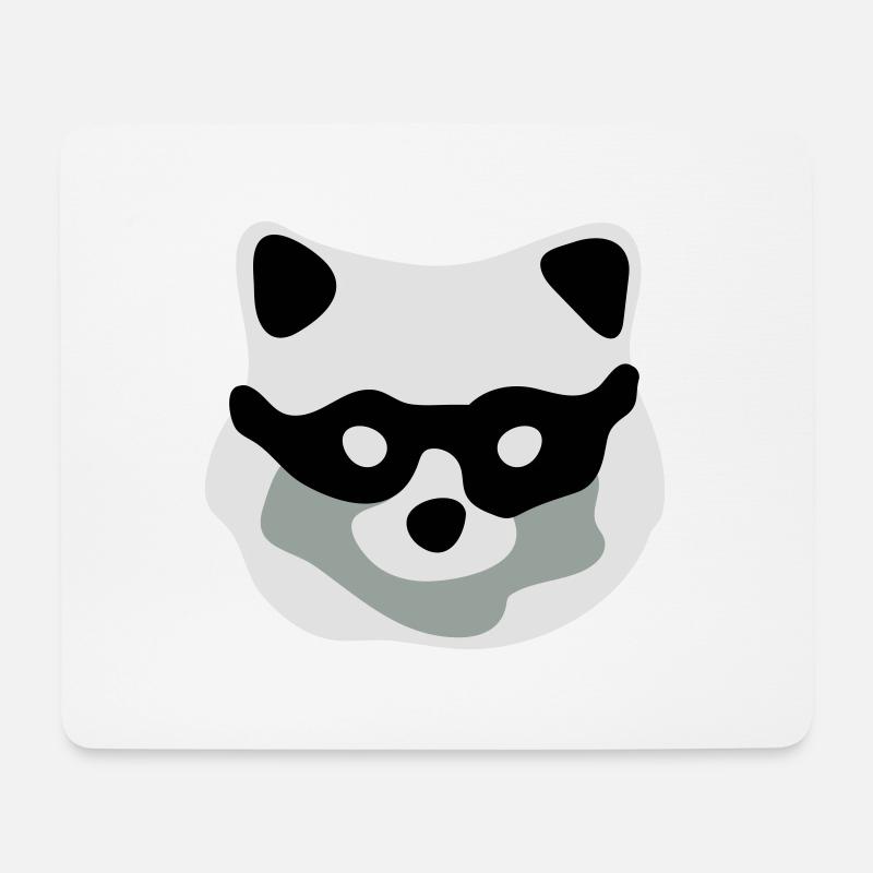 rogue racoon - Mousepad (Querformat) - Weiß