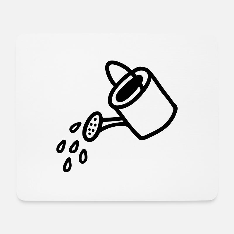 Gießkanne - Line - Mousepad (Querformat) - Weiß