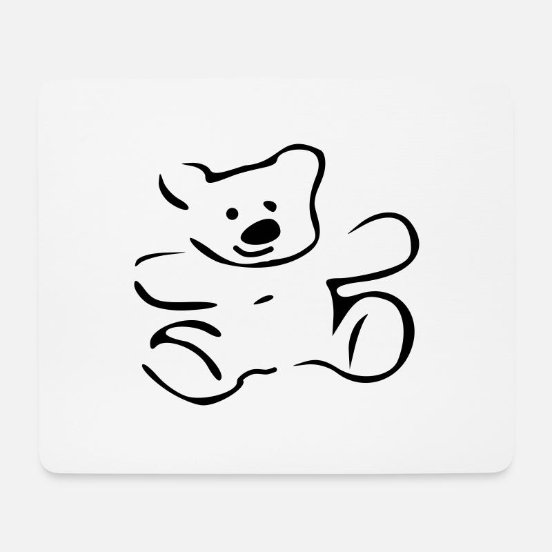 teddybear - Mouse Pad (horizontal) - white