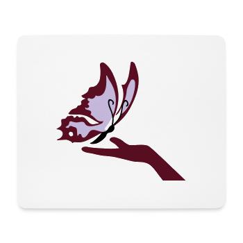 Butterfly Hand Zauber mariposa - Mousepad (Querformat) - Weiß - Vorne