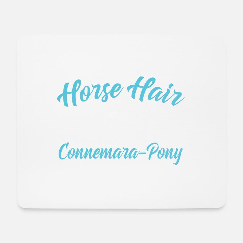 Glitter Connemara-Pony - Mousepad (Querformat) - Weiß