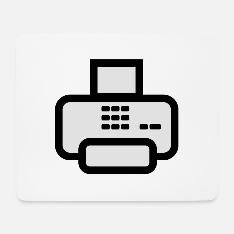 Fax - Mousepad (Querformat) - Weiß