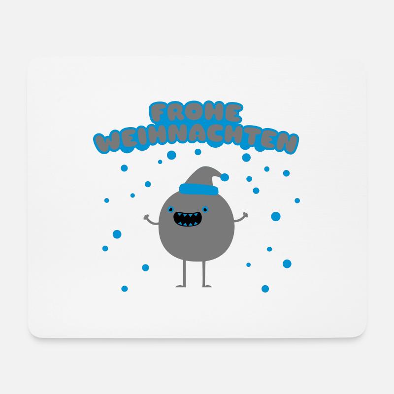 Funny Santa Claus - Frohe Weihnachten - Mousepad (Querformat) - Weiß