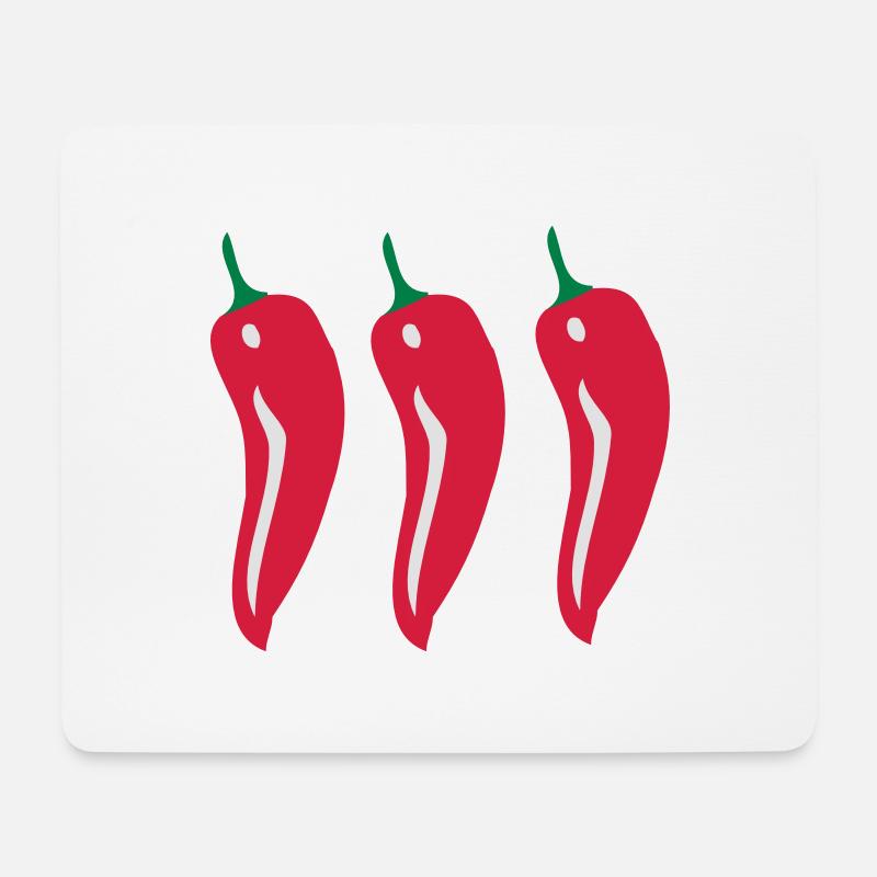 pepperoni - Mouse Pad (horizontal) - white