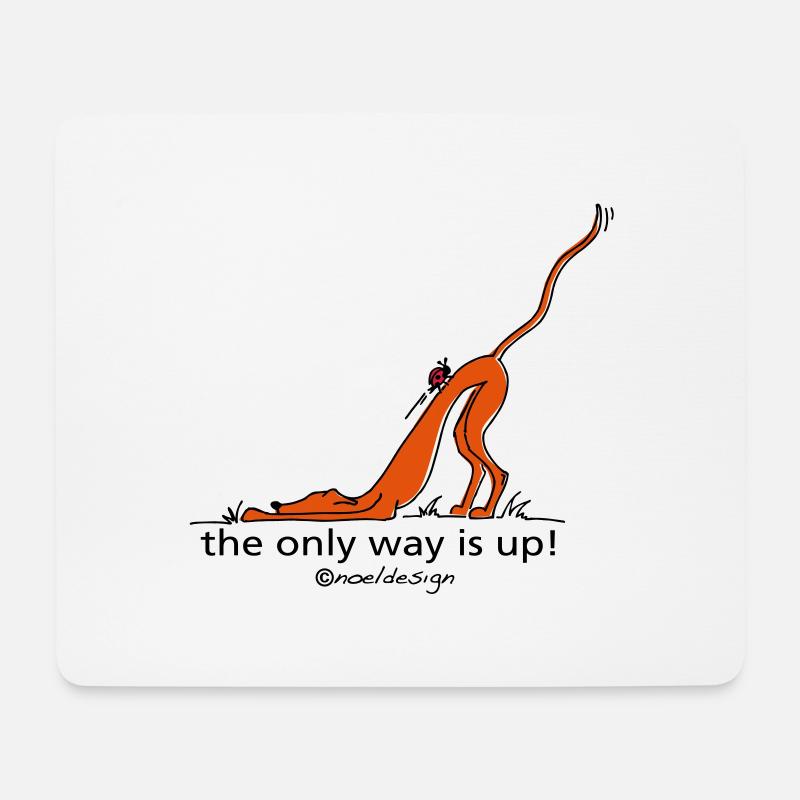the_only_way_is_up - Mousepad (Querformat) - Weiß