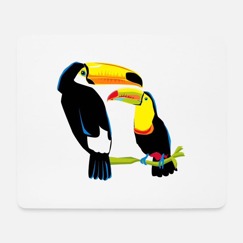 Tukan Paar Cooles Shirt - Mousepad (Querformat) - Weiß