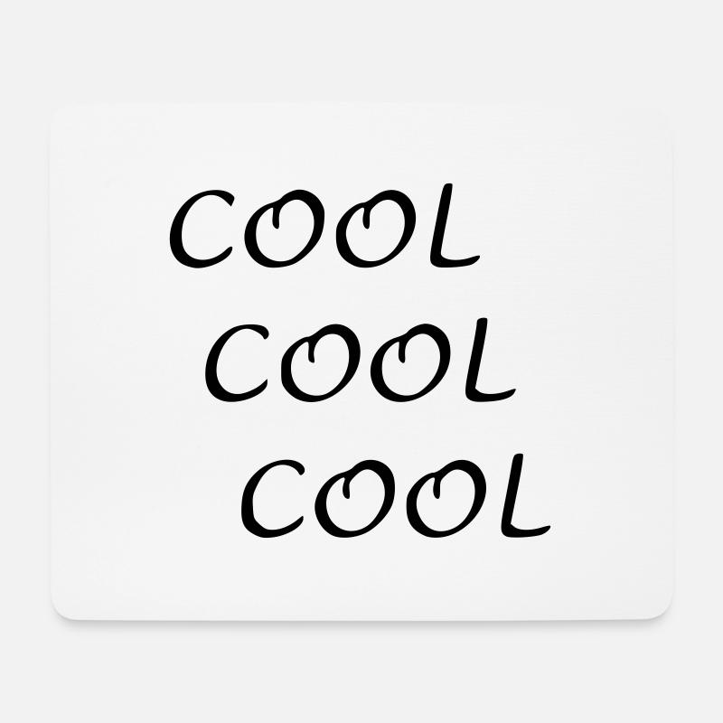 cool - Mousepad (Querformat) - Weiß