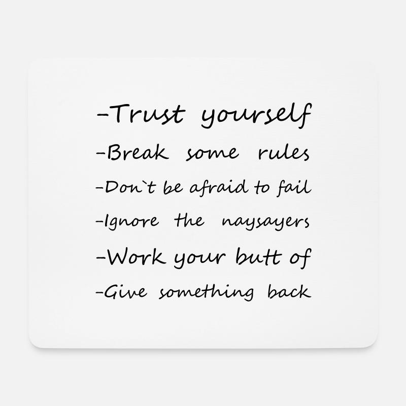 Rules - Mouse Pad (horizontal) - white