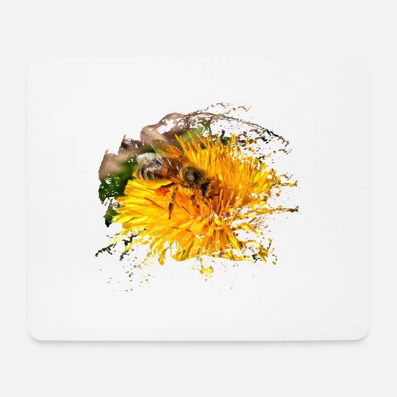 Honigbienen sind bei vielen Menschen sehr beliebt - Mousepad (Querformat) - Weiß