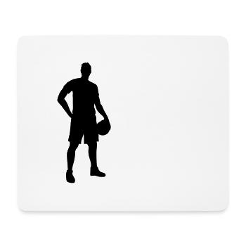 basketballer - Tapis de souris (format paysage) - blanc - Devant