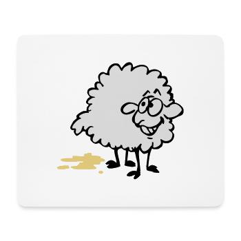Piss Schaf - Mousepad (Querformat) - Weiß - Vorne