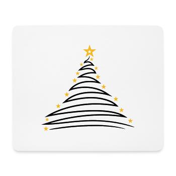 fir tree christmas tree fir star merry chris - Mouse Pad (horizontal) - white - Front
