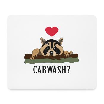 racoon - Mouse Pad (horizontal) - white - Front