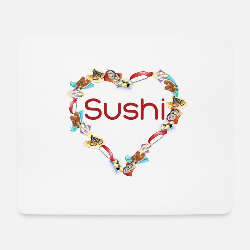 sushi - Mouse Pad (horizontal) - white