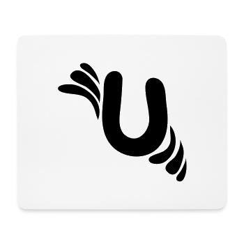 Letter U & Pattern - Mouse Pad (horizontal) - white - Front