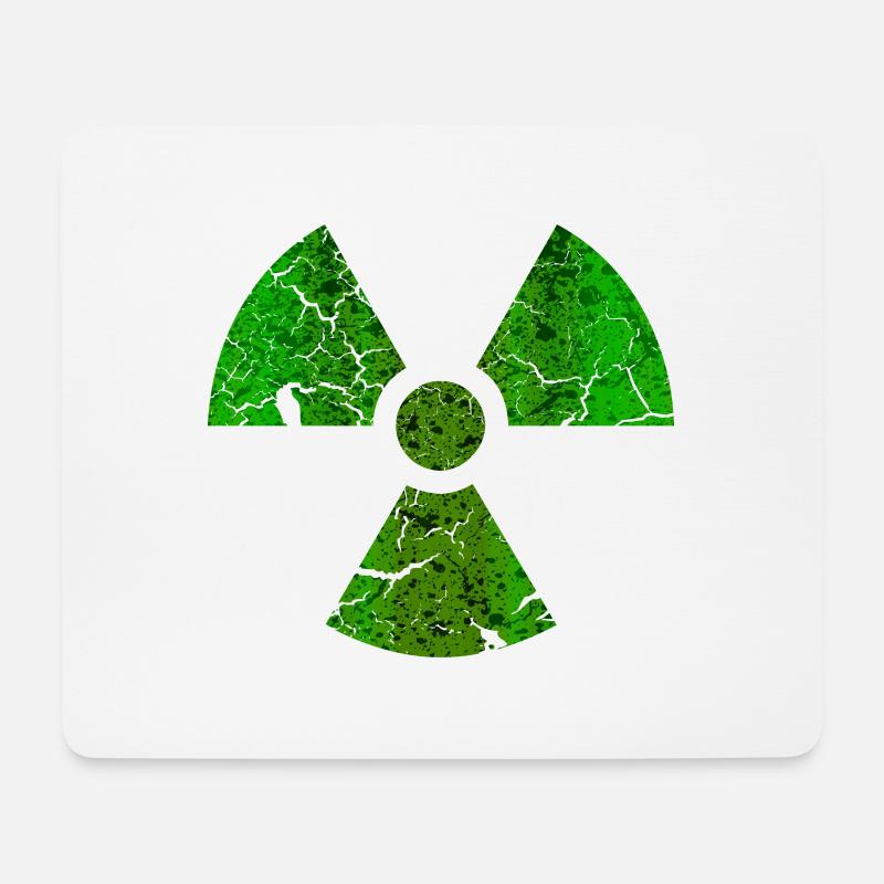 Radioactive - Grunge Texture - Mousepad (Querformat) - Weiß