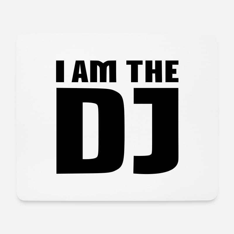 DJ - Mousepad (Querformat) - Weiß