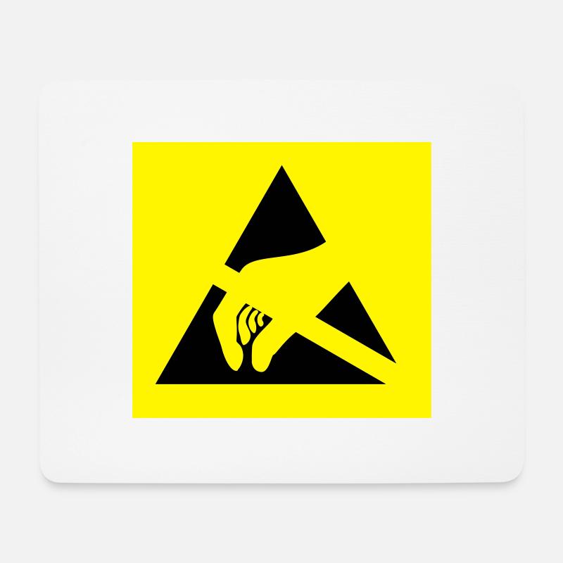 ESD Susceptible 2C - Mousepad (Querformat) - Weiß